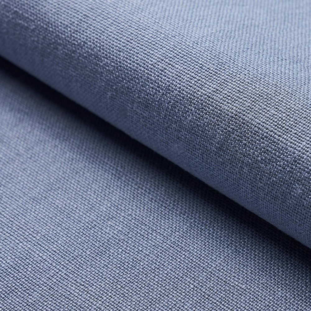 Piet Performance Linen Delft 82604 by Schumacher Designer Fabric Perfect Basics: Linen - Swanky Fabrics -