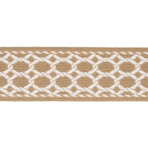 Schumacher Trim Lattice Indoor/Outdoor Tape Sand 82823