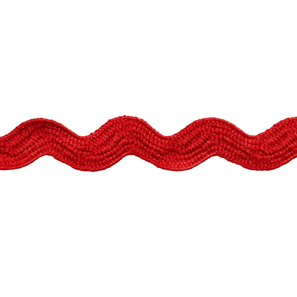 Ric Rac Tape Medium Rosso 82713 by Schumacher Designer Trim New Old-Fashioned - Swanky Fabrics -