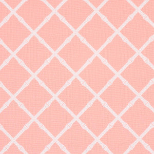 Schumacher Fabric Bamboo Trellis Indoor/Outdoor Pink 82761