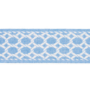 Schumacher Trim Lattice Indoor/Outdoor Tape Chambray 82821