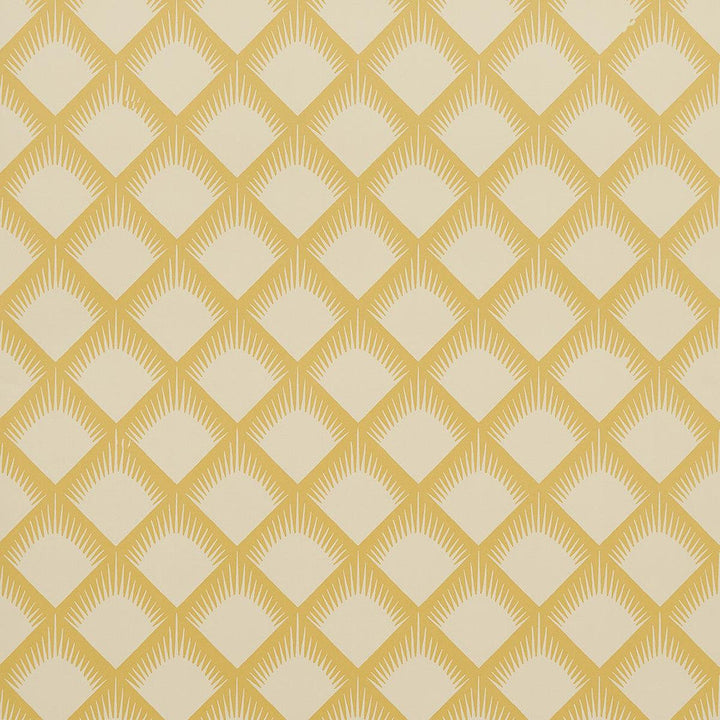 Maize Mustard 5015042 by Schumacher Designer Wallpaper Neisha Crosland 20.5" - Swanky Fabrics -