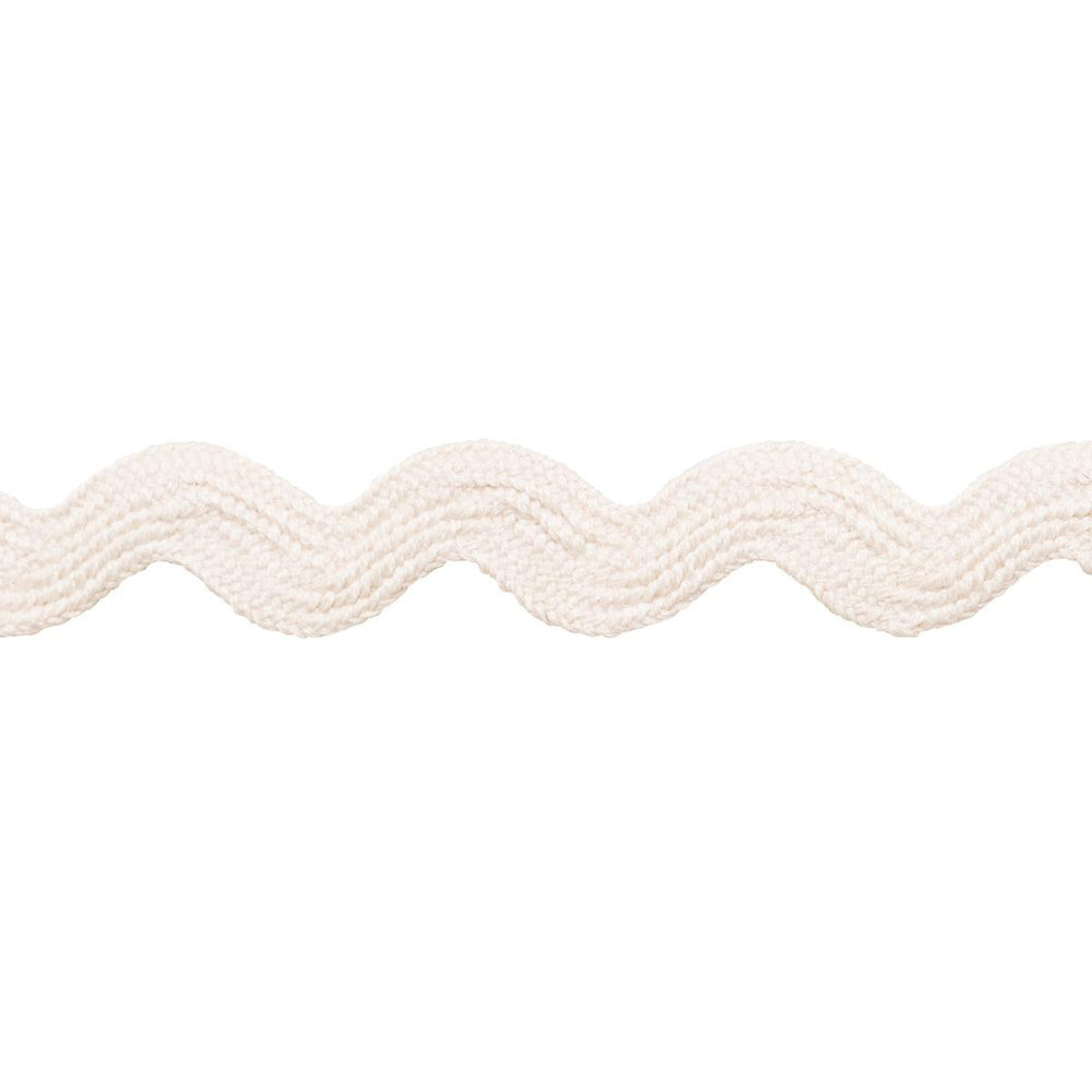 Ric Rac Tape Medium Ivory 82715 by Schumacher Designer Trim New Old-Fashioned - Swanky Fabrics -