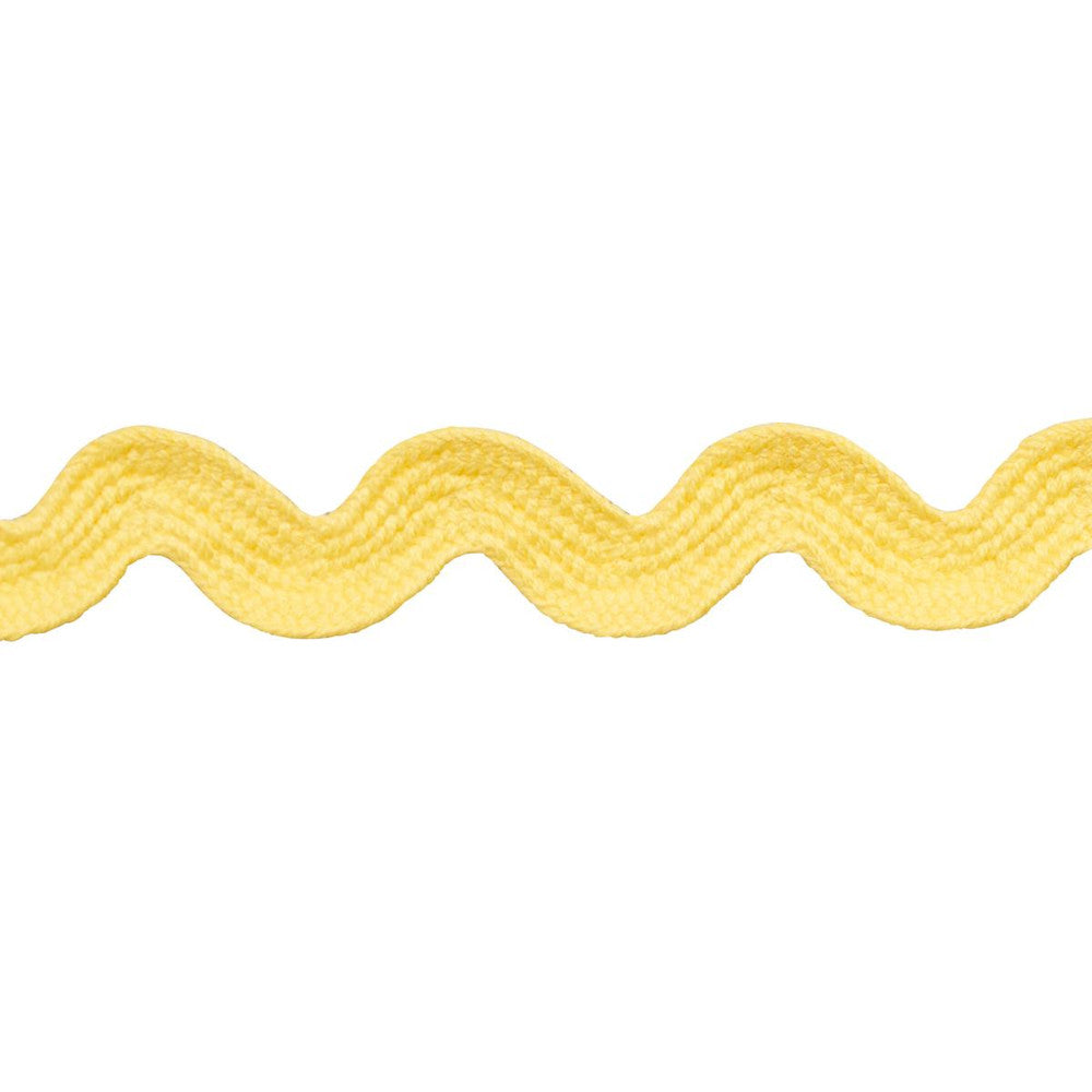 Ric Rac Tape Medium Yellow 82718 by Schumacher Designer Trim New Old-Fashioned - Swanky Fabrics -