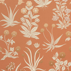 Schumacher Wallpaper Culpeper Ox Orange 5015090