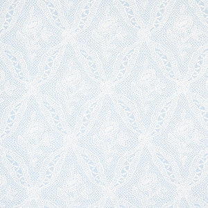 Schumacher Wallpaper Cosette Lace Cornflower 5014722
