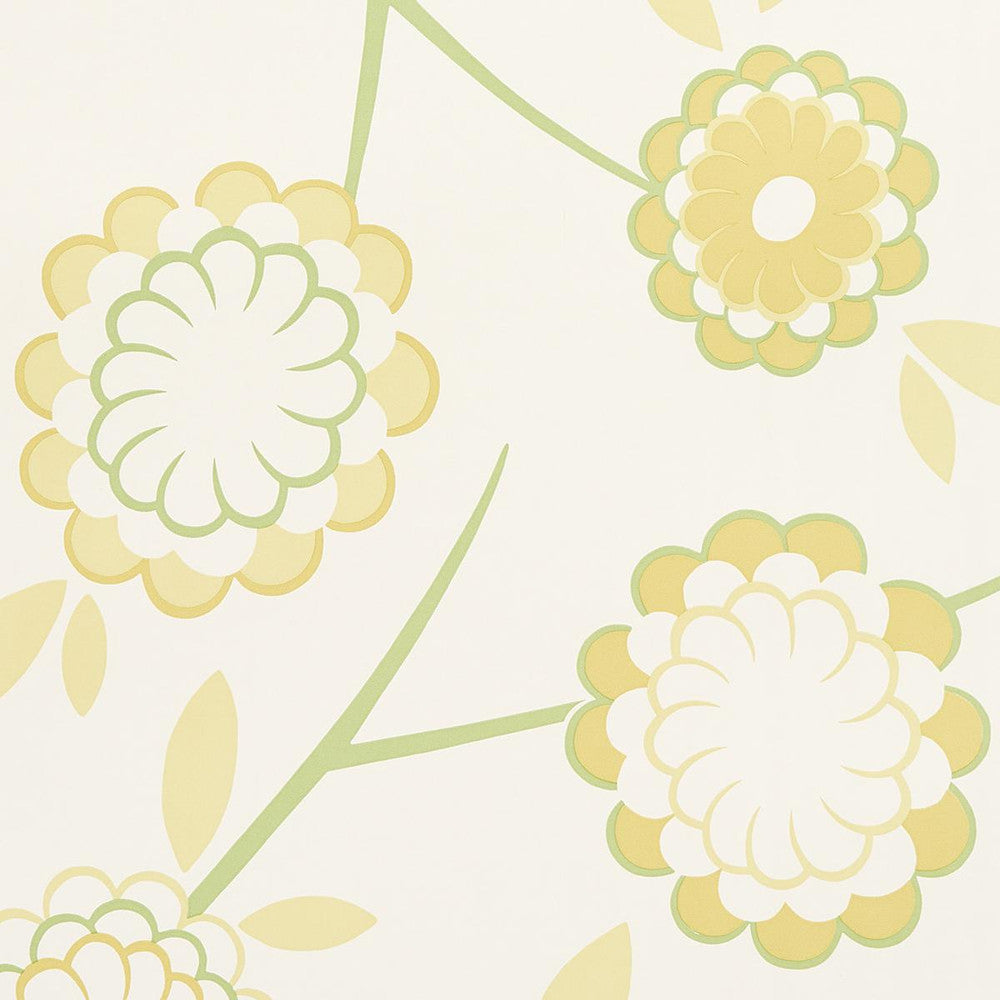 Birdtree Mimosa 5014992 by Schumacher Designer Wallpaper Neisha Crosland 20.5" - Swanky Fabrics -