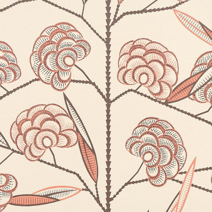 Jacob'S Tree Old Rose 5015030 by Schumacher Designer Wallpaper Neisha Crosland 20.5" - Swanky Fabrics -