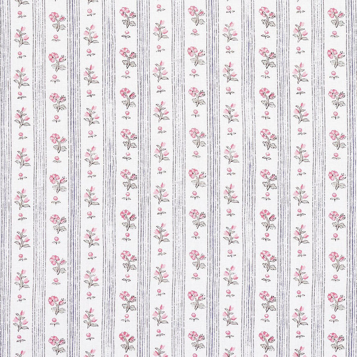 Cabanon Stripe Rose 175965 by Schumacher Designer Fabric New Old-Fashioned 6.0" - Swanky Fabrics -