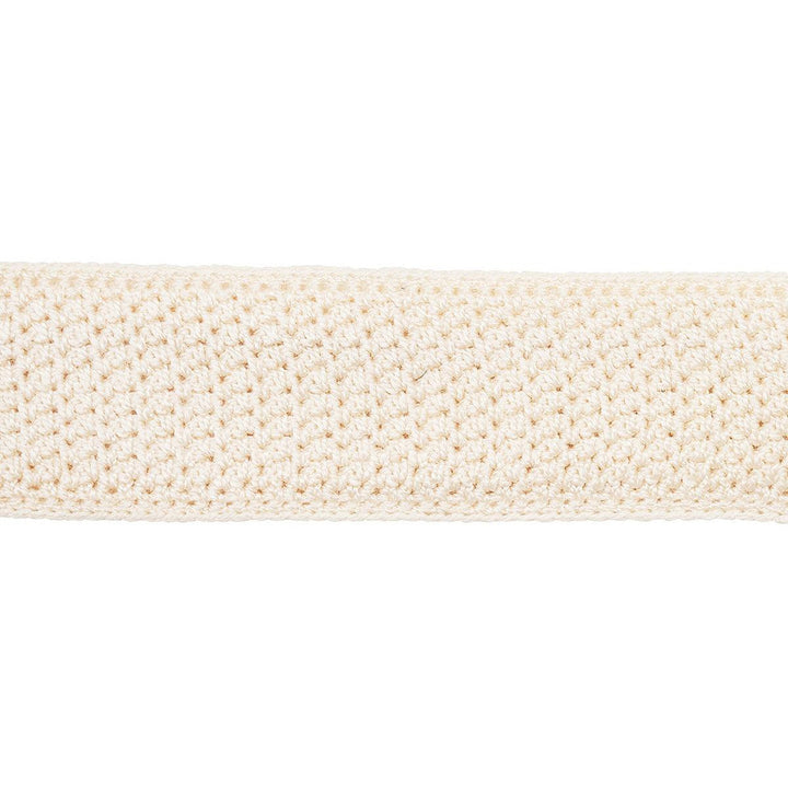 Sylvia Crochet Tape Ivory 82670 by Schumacher Designer Trim New Old-Fashioned - Swanky Fabrics -