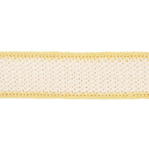 Schumacher Trim Sylvia Crochet Tape Buttercup 82671