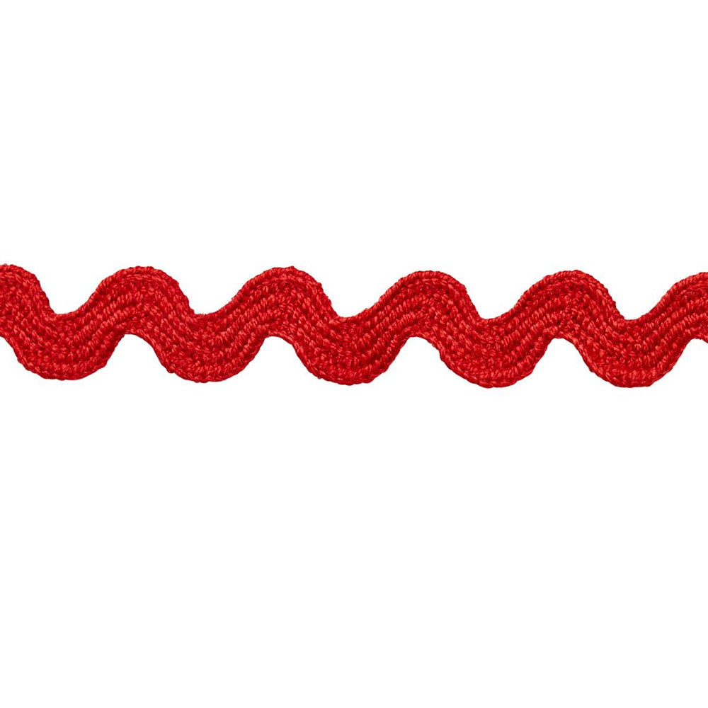 Ric Rac Tape Small Rosso 82703 by Schumacher Designer Trim New Old-Fashioned - Swanky Fabrics -