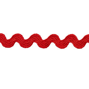 Schumacher Trim Ric Rac Tape Small Rosso 82703