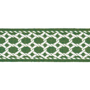 Schumacher Trim Lattice Indoor/Outdoor Tape Green 82822
