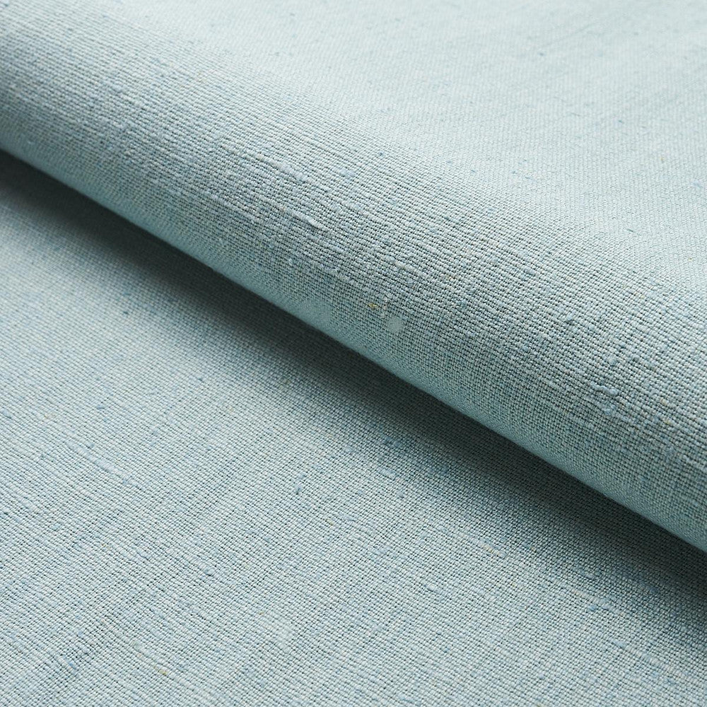 Marco Performance Linen Mist 82621 by Schumacher Designer Fabric Perfect Basics: Linen - Swanky Fabrics -