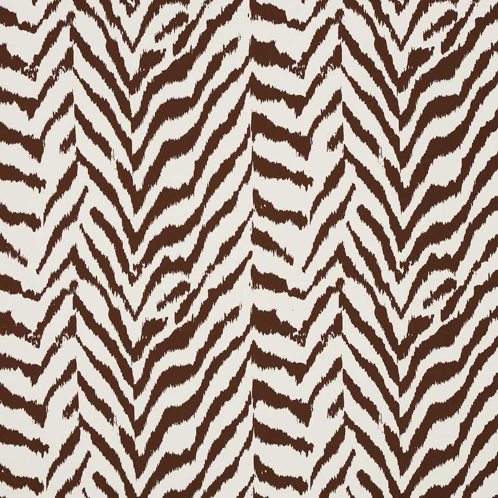 Quincy Cocoa 5014751 by Schumacher Designer Wallpaper Moon River 13.38" - Swanky Fabrics -