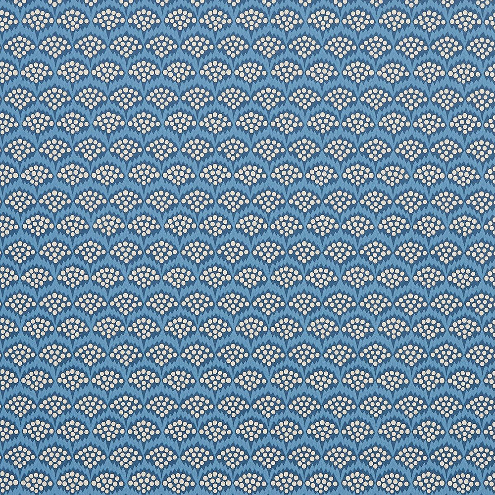 Pollen French Blue 5014960 by Schumacher Designer Wallpaper Neisha Crosland 20.5" - Swanky Fabrics -