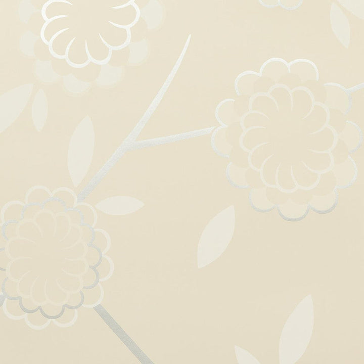 Birdtree Silver 5014991 by Schumacher Designer Wallpaper Neisha Crosland 20.5" - Swanky Fabrics -