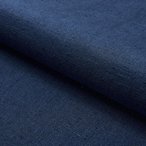 Schumacher Fabric Marco Performance Linen Indigo 82623