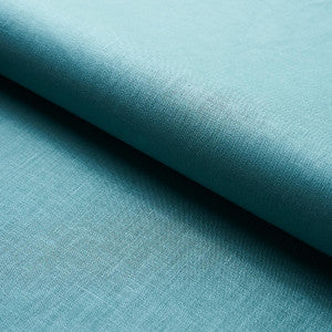 Schumacher Fabric Lange Glazed Linen Ocean 82685