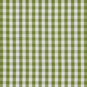 Schumacher Fabric Elton Cotton Check Leaf 63071
