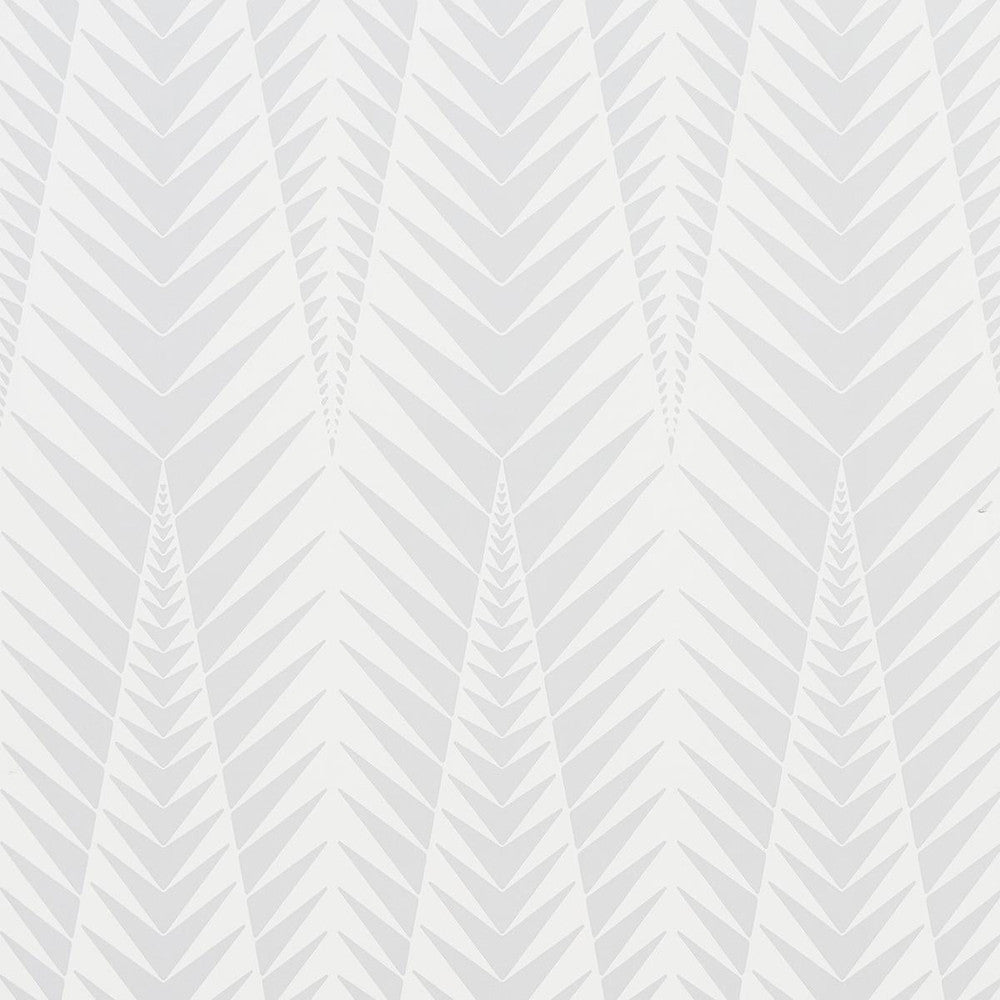 Zebra Dove Grey 5015062 by Schumacher Designer Wallpaper Neisha Crosland 20.5" - Swanky Fabrics -
