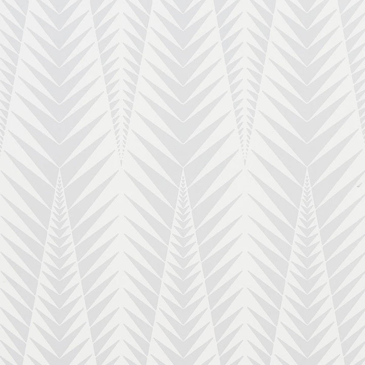 Zebra Dove Grey 5015062 by Schumacher Designer Wallpaper Neisha Crosland 20.5" - Swanky Fabrics -