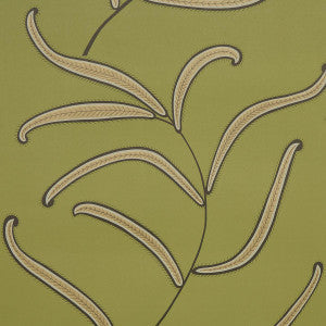 Schumacher Wallpaper Caterpillar Leaf Meadow Green 5014531