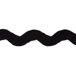 Schumacher Trim Ric Rac Tape Large Black 82724