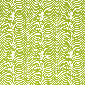 Schumacher Fabric Zebra Palm Woven Indoor/Outdoor Green 82780