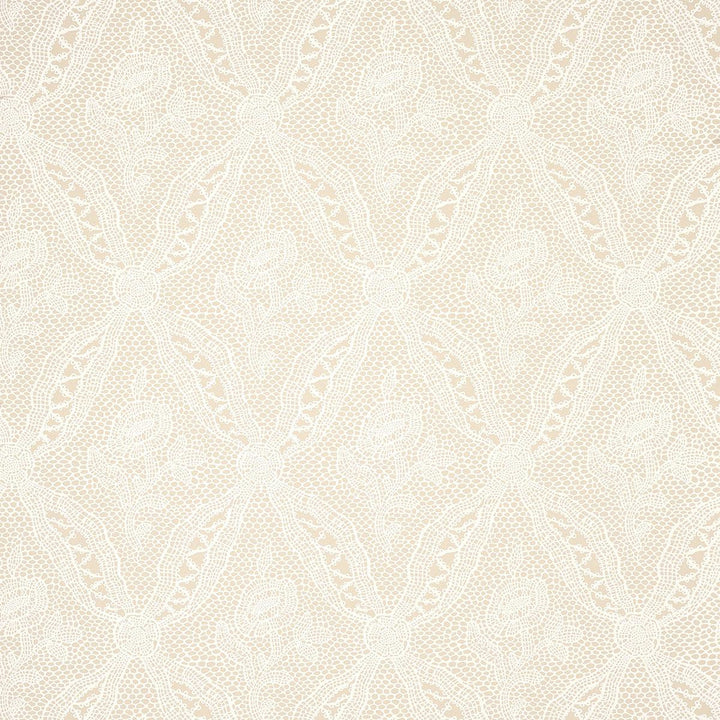 Cosette Lace Sand 5014721 by Schumacher Designer Wallpaper New Old-Fashioned 27.0" - Swanky Fabrics -