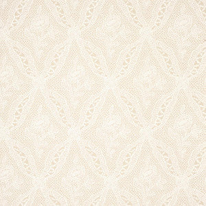 Schumacher Wallpaper Cosette Lace Sand 5014721