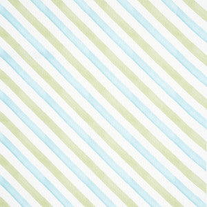 Schumacher Fabric Seaside Stripe Indoor/Outdoor Kiwi 181261