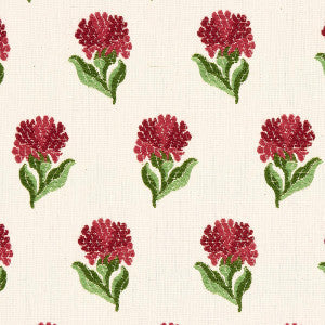 Schumacher Fabric Rosina Floral Garnet 82630