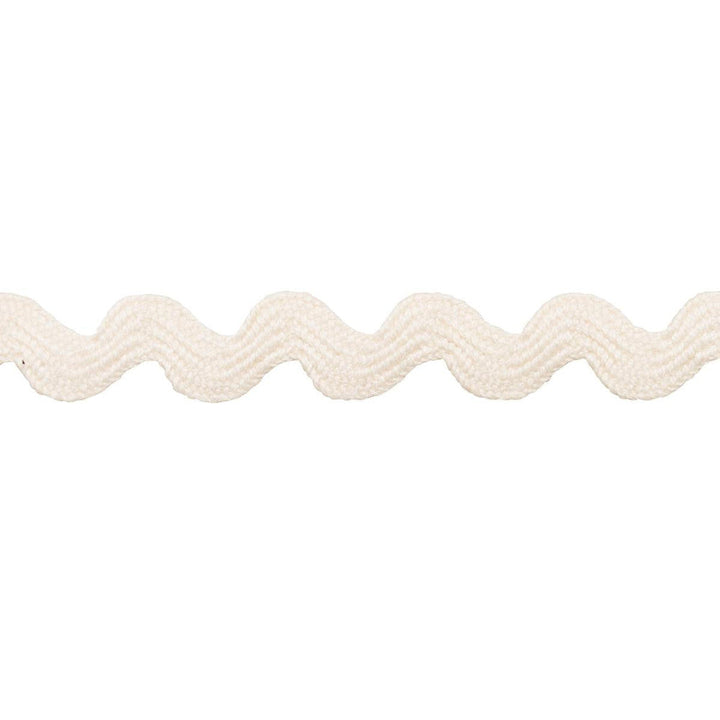 Ric Rac Tape Small Ivory 82705 by Schumacher Designer Trim New Old-Fashioned - Swanky Fabrics -
