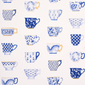 Schumacher Wallpaper Onie'S Teacups Porcelin 5014782