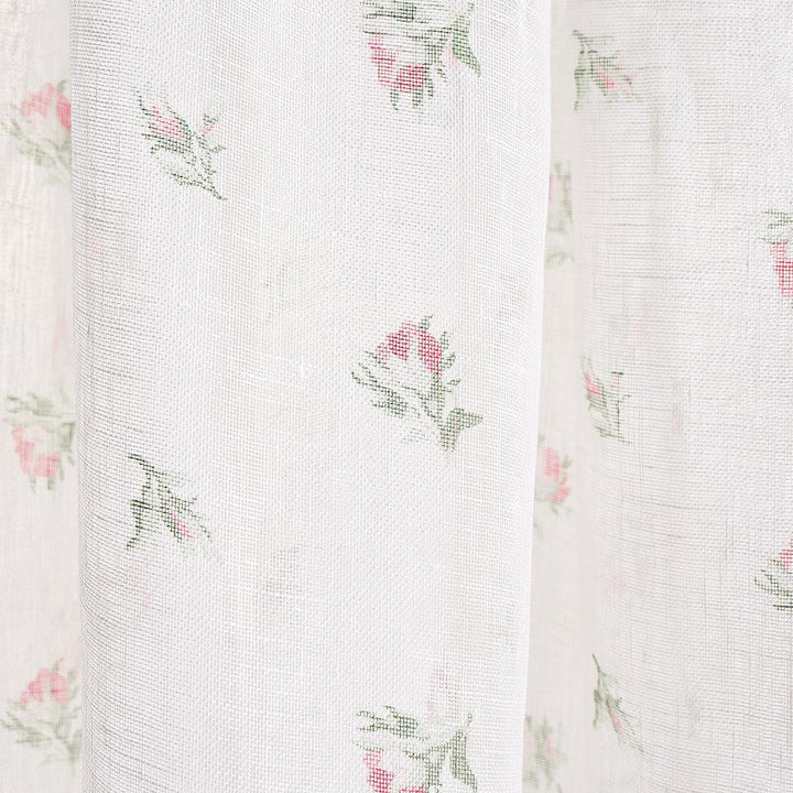 Margie Floral Sheer Rose 180830 by Schumacher Designer Fabric New Old-Fashioned 9.25" - Swanky Fabrics -