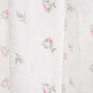 Schumacher Fabric Margie Floral Sheer Rose 180830