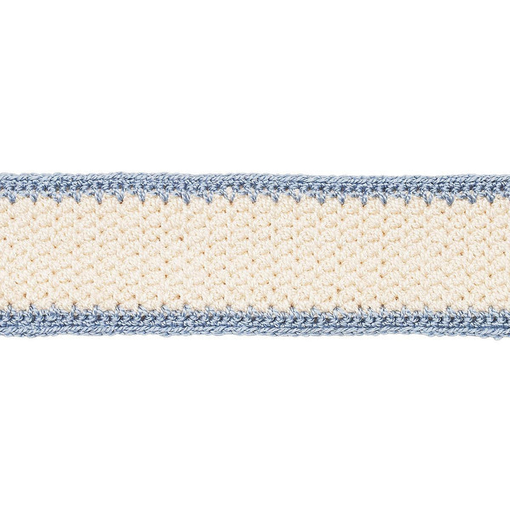 Sylvia Crochet Tape Cornflower 82672 by Schumacher Designer Trim New Old-Fashioned - Swanky Fabrics -