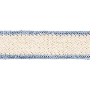 Schumacher Trim Sylvia Crochet Tape Cornflower 82672