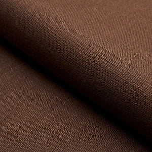 Schumacher Fabric Piet Performance Linen Brown 82594