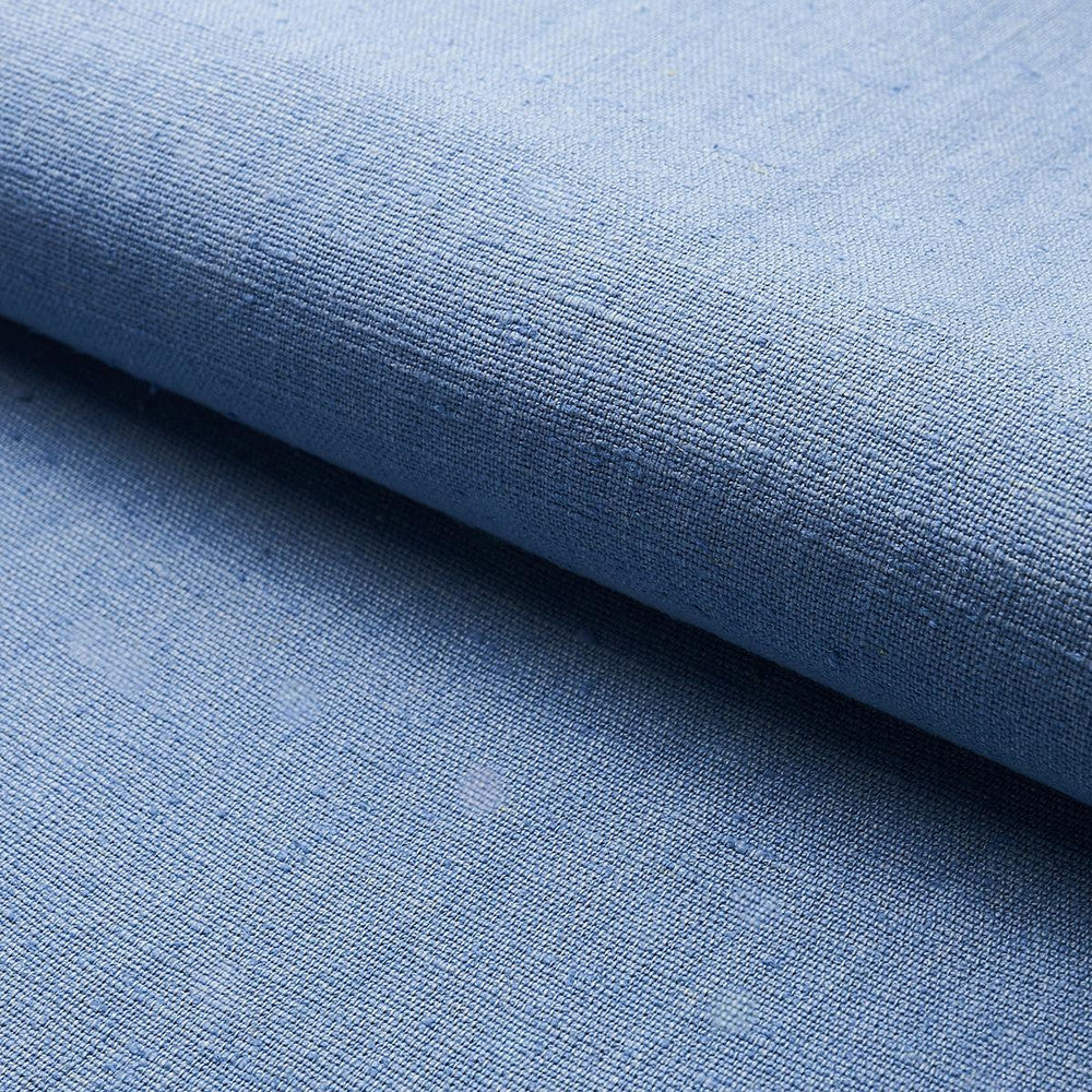 Marco Performance Linen Delft 82622 by Schumacher Designer Fabric Perfect Basics: Linen - Swanky Fabrics -