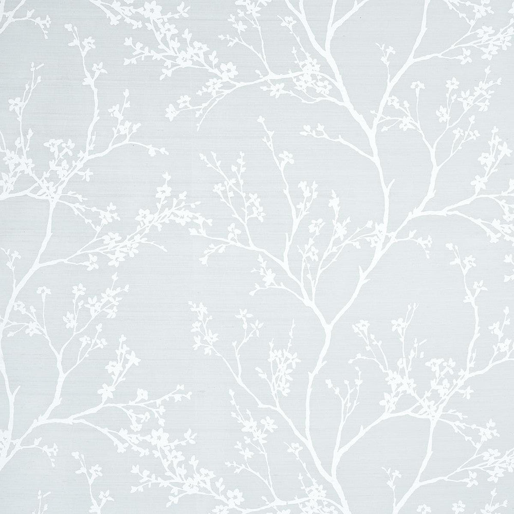 Twiggy Silk Ice 180500 by Schumacher Designer Fabric Moon River 53.5" - Swanky Fabrics -