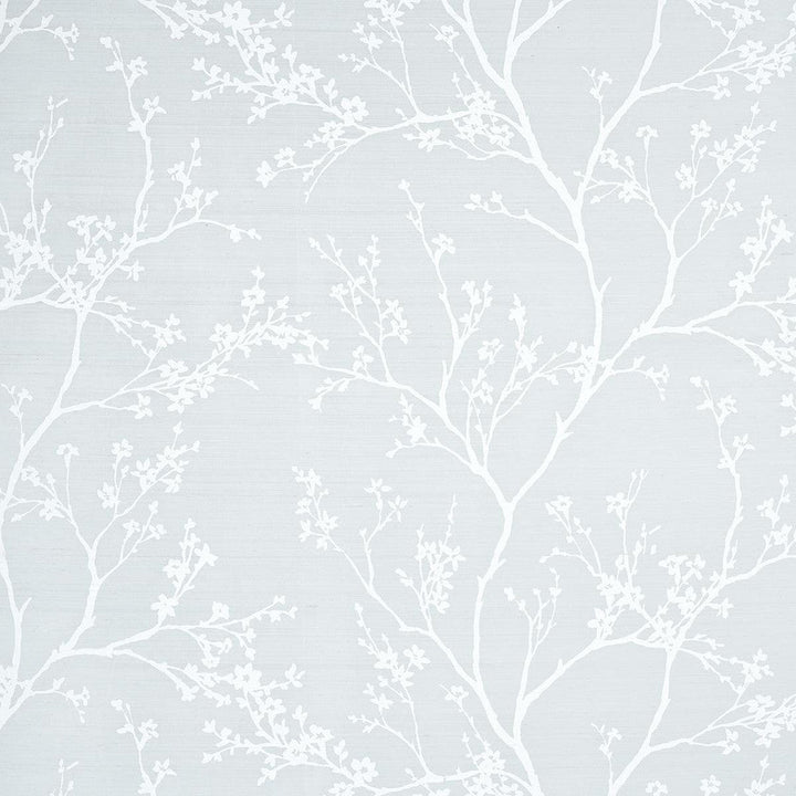 Twiggy Silk Ice 180500 by Schumacher Designer Fabric Moon River 53.5" - Swanky Fabrics -