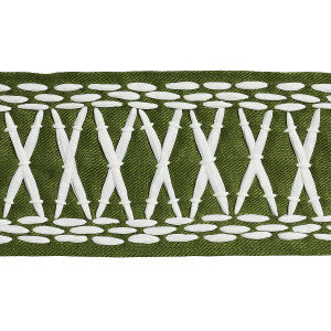 Schumacher Trim Tikki Tape Green 69306