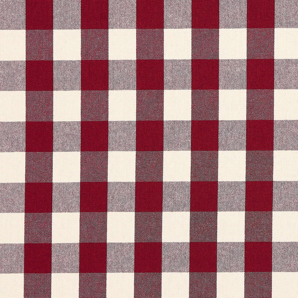 Dutton Buffalo Check Crimson 82943 by Schumacher Designer Fabric Luxe Lodge 27.5" - Swanky Fabrics -