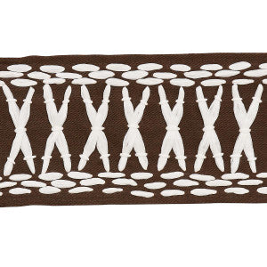 Schumacher Trim Tikki Tape Brown 69307