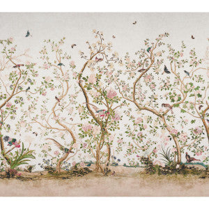 Schumacher Wallpaper Les Oiseaux Ivory 5015151
