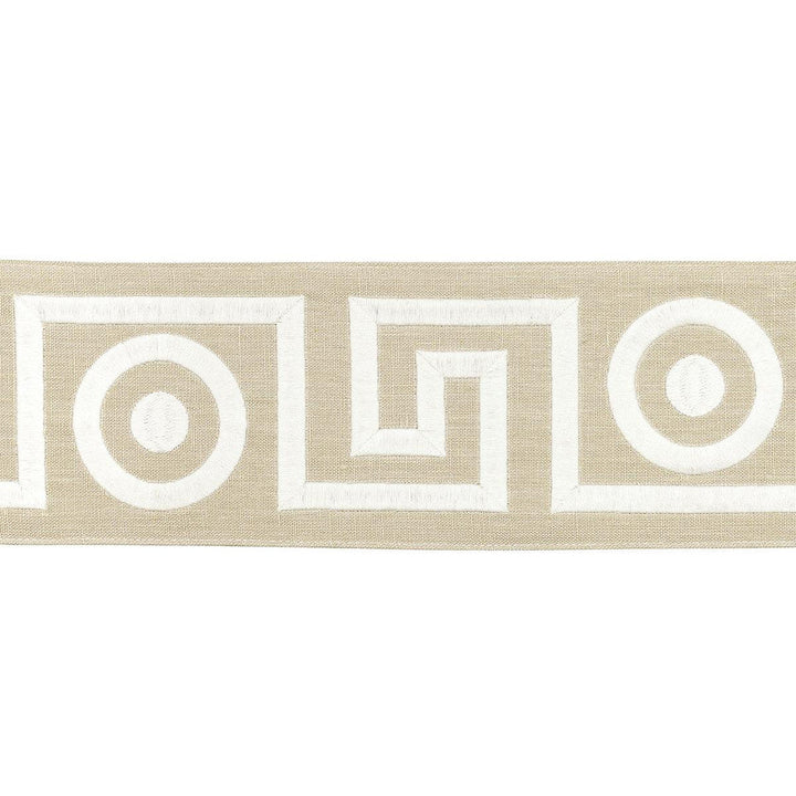 Plato Tape Neutral 181251 by Schumacher Designer Trim Mary Mcdonald 4.62" - Swanky Fabrics -