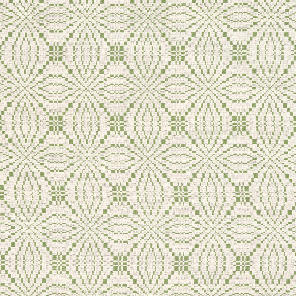 Francestown Coverlet Leaf 82910 by Schumacher Designer Fabric A Country Life 6.0" - Swanky Fabrics -